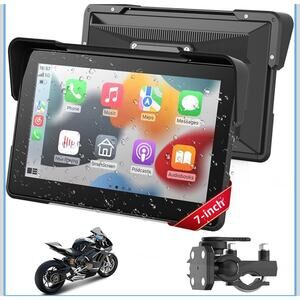 7 Inch Wireless Motorcycle CarPlay &Android Auto, 7 inch 2025 Upgraded Version